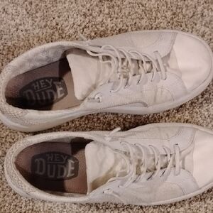 Hey Dude Women's White Sneakers